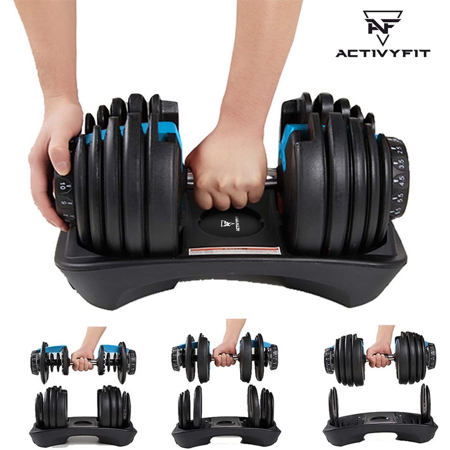 Activyfit MaxDumbbell Pack – 2 Mancuernas Ajustables + Accesorios Fitness
